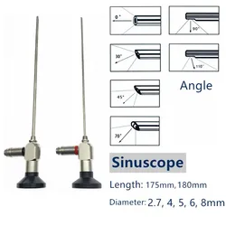 HD Surgical Industrial Rigid Endoscope Sinusoscope 2.7 8mm 30 70 0 degree Endoscopy Sinusoscopy sheath Camera