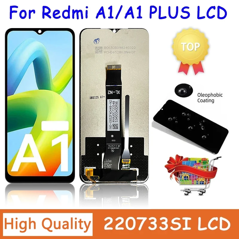 6.52\'\' New For Xiaomi Redmi A1 Plus A1+ LCD Display Touch Screen Digitizer Assembly For Xiaomi Redmi A1 LCD 220733SI Display