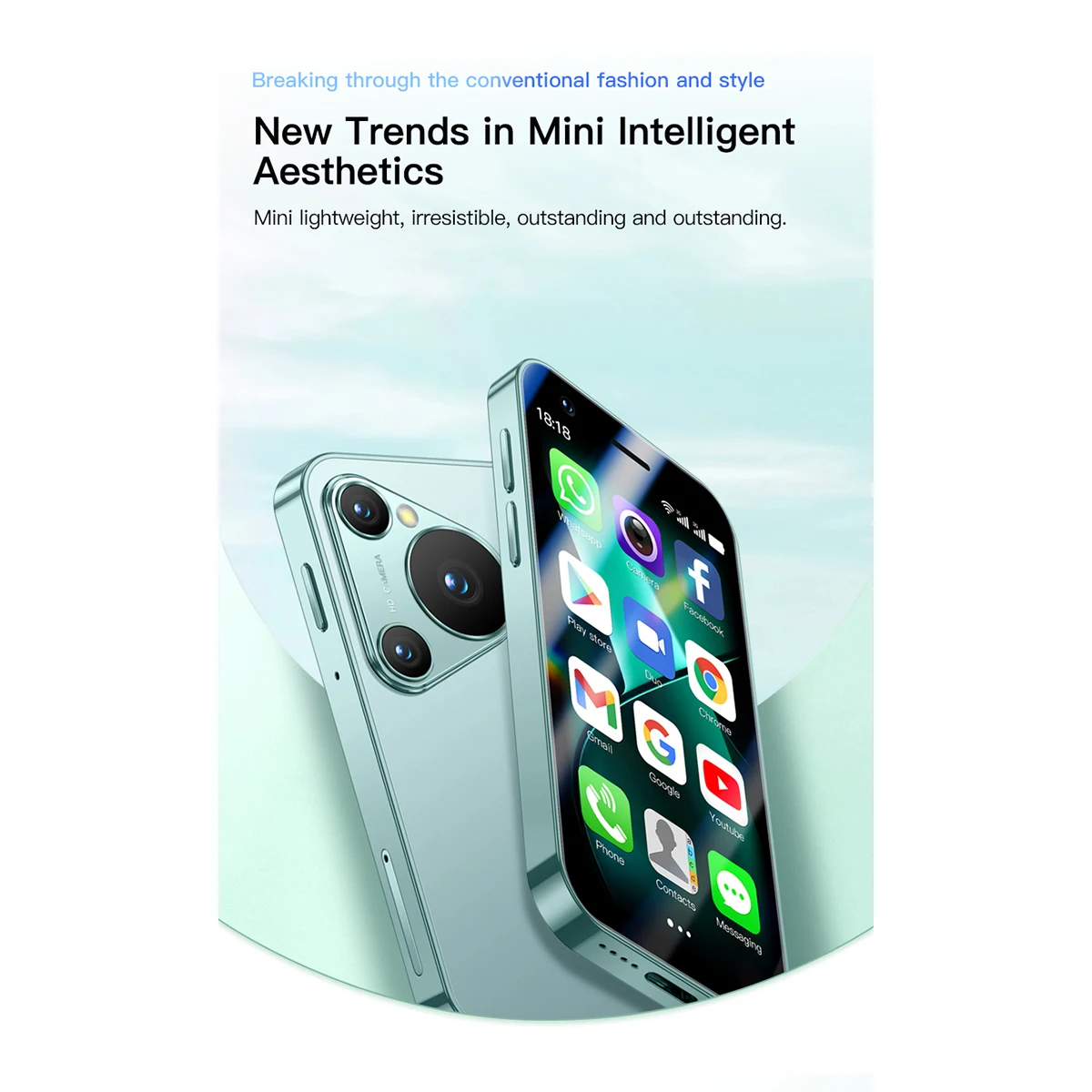 هاتف ذكي صغير SOYES P70 Pro Max مقاس 3.0 بوصة، وذاكرة وصول عشوائي 2 جيجابايت وذاكرة قراءة فقط 16 جيجابايت وبطارية 2000 مللي أمبير في الساعة، هاتف مدمج للأطفال والمراهقين