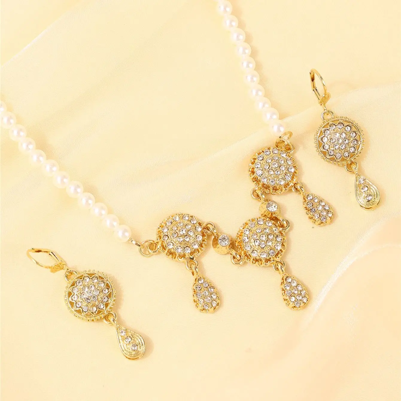 Ensemble de bijoux de mode pour femmes marocaines, style bohème, accessoires de mariée du moyen-orient, coffret cadeau de festival pour dames.