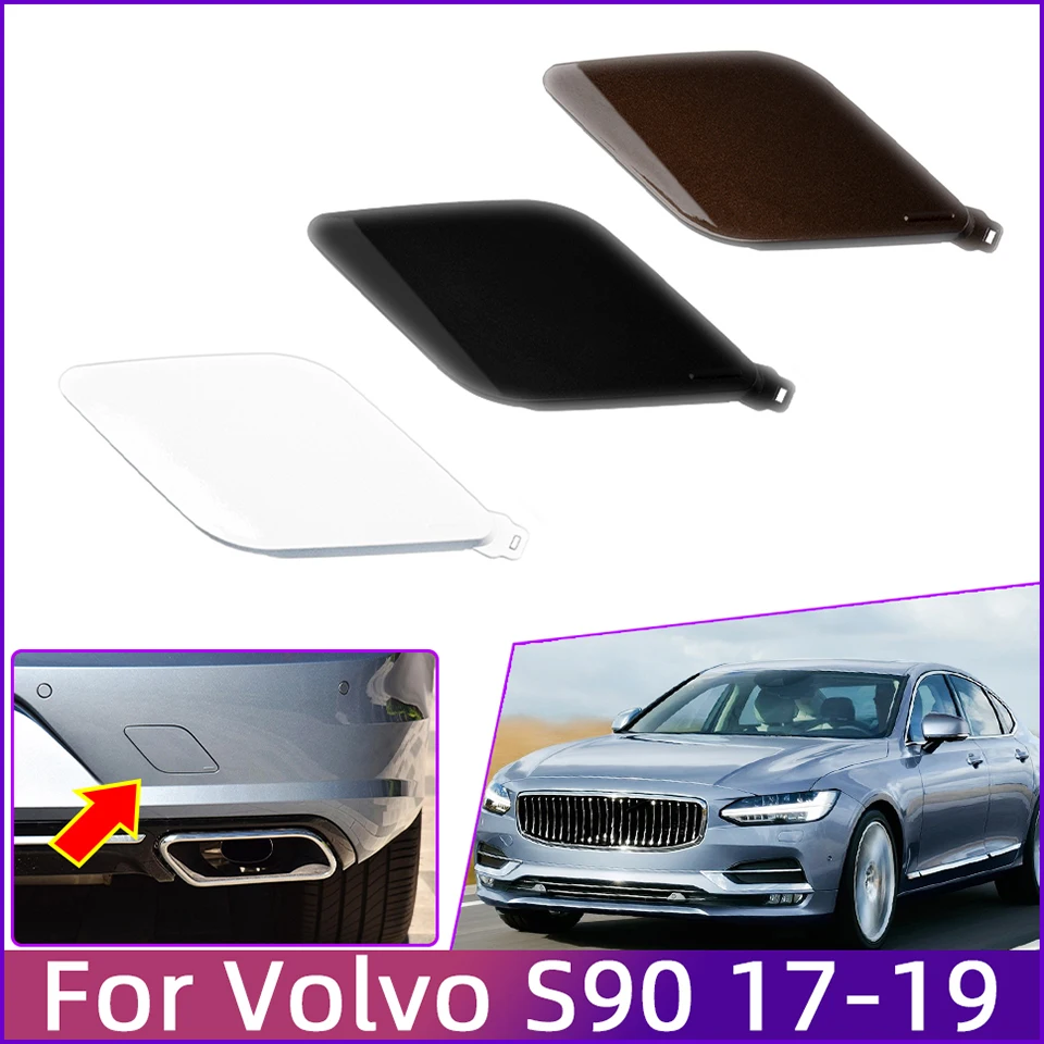 

Auto Parts Rear Bumper Tow Hook Eye Cover Cap For VOLVO S90 2017 2018 2019 31383298/398400101 Towing Hauling Trailer lid Trim