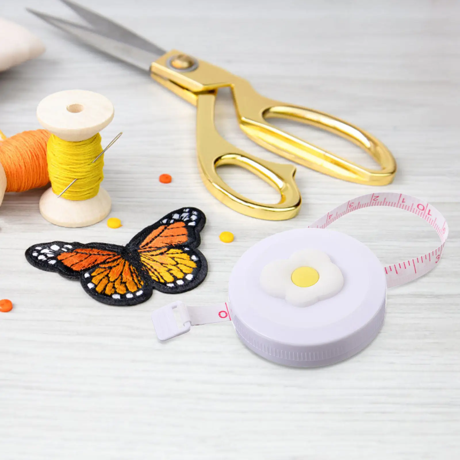 

2Pcs Mini Flexible Tape Measure Retractable Body Measuring Tool for Sewing and Crafting with Durable Plastic Material