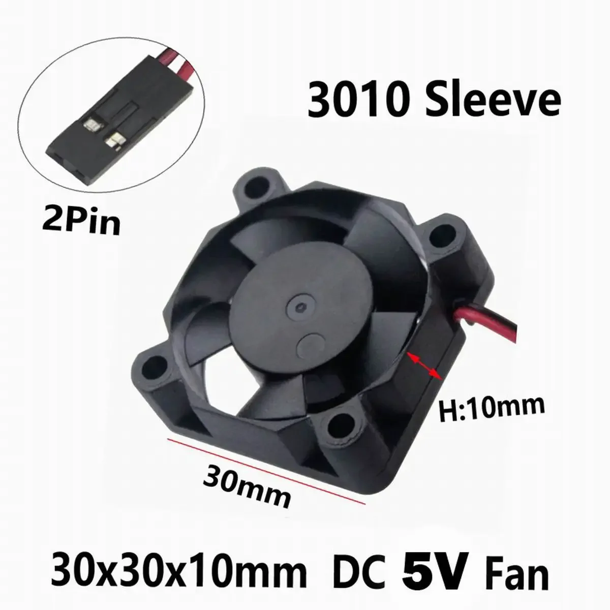 25/30/35/40/50mm 8000-10000RPM 5V-7V DC Motor ESC fan heat sink for 30A 60A 120A 150A ESC 3660 4274 motor RC JST Futaba plug