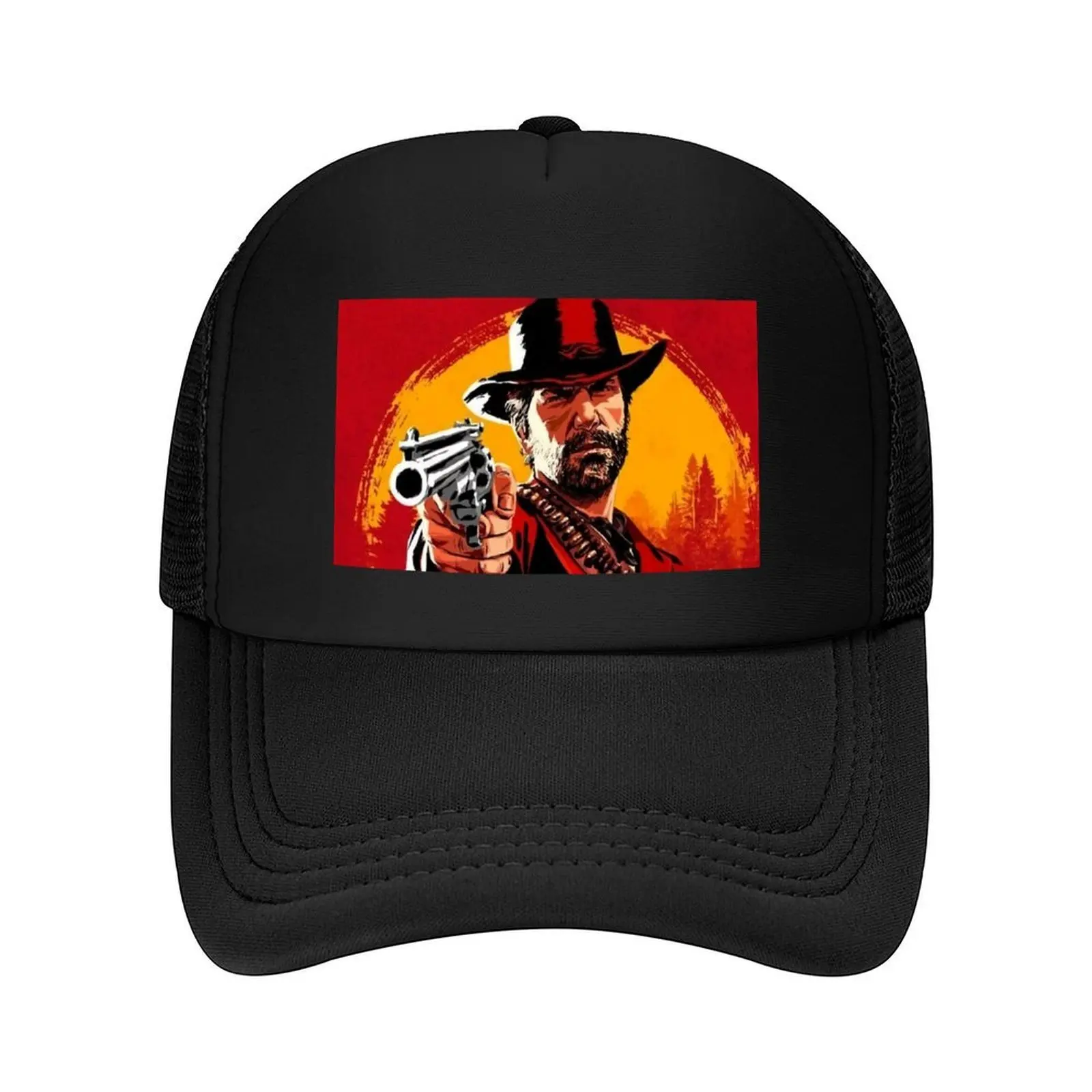 

awesome art works of rdr 1 and 2 online game Baseball Cap Bobble Hat Hat men Sunscreen Golf Men Women's