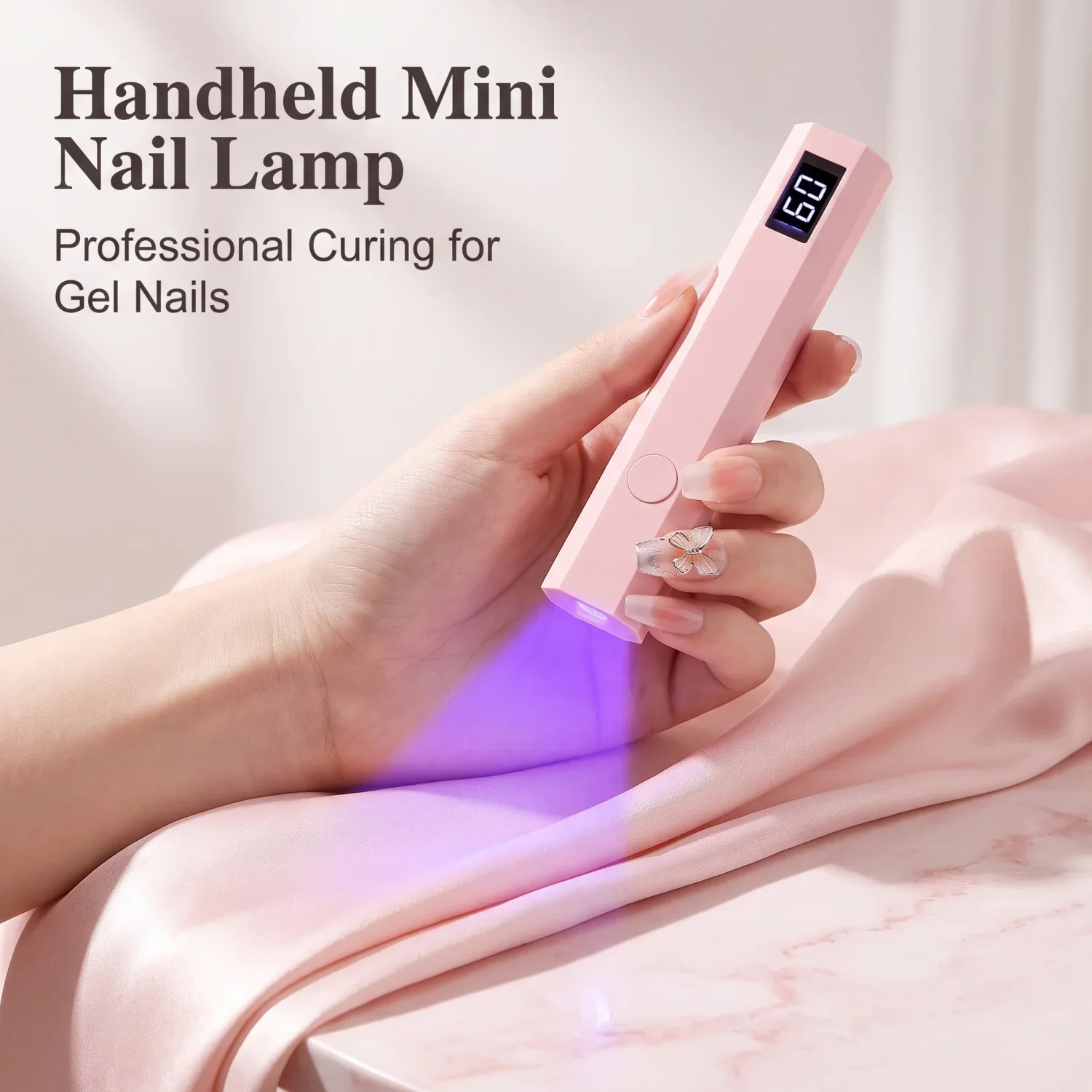USB Rechargeable Portable Nail Lamp | UV/LED Light Curing Lamp | Portable Nail Dryer for Curing and Polishing