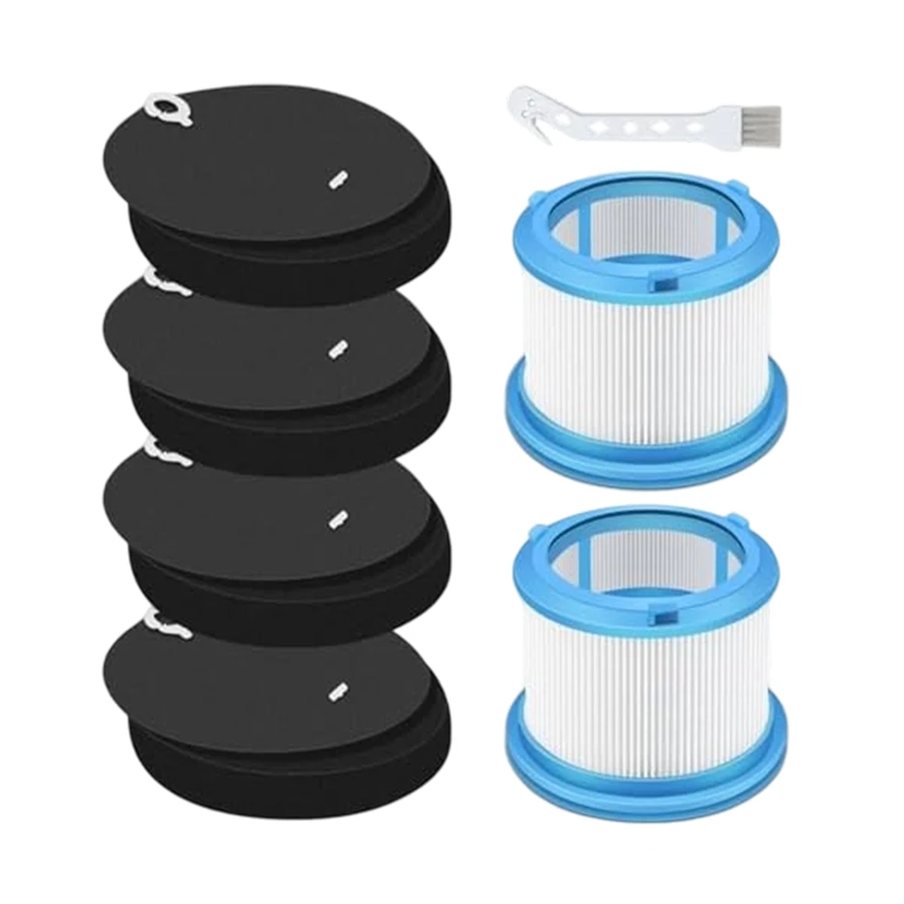 For Bissell Vacuum Filter Replacement Set for 4039 4052 4241 4026 4051 4137 4031 4205 - Washable Filters 4 Pre Filters 1 Brush