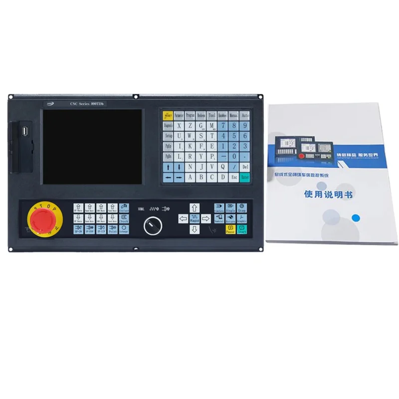 フライス盤用CNCコントローラー,経済的なディスプレイ,2 3 4軸,8.4インチ,990tdb,ATCおよびPLC機能付きマッハ3