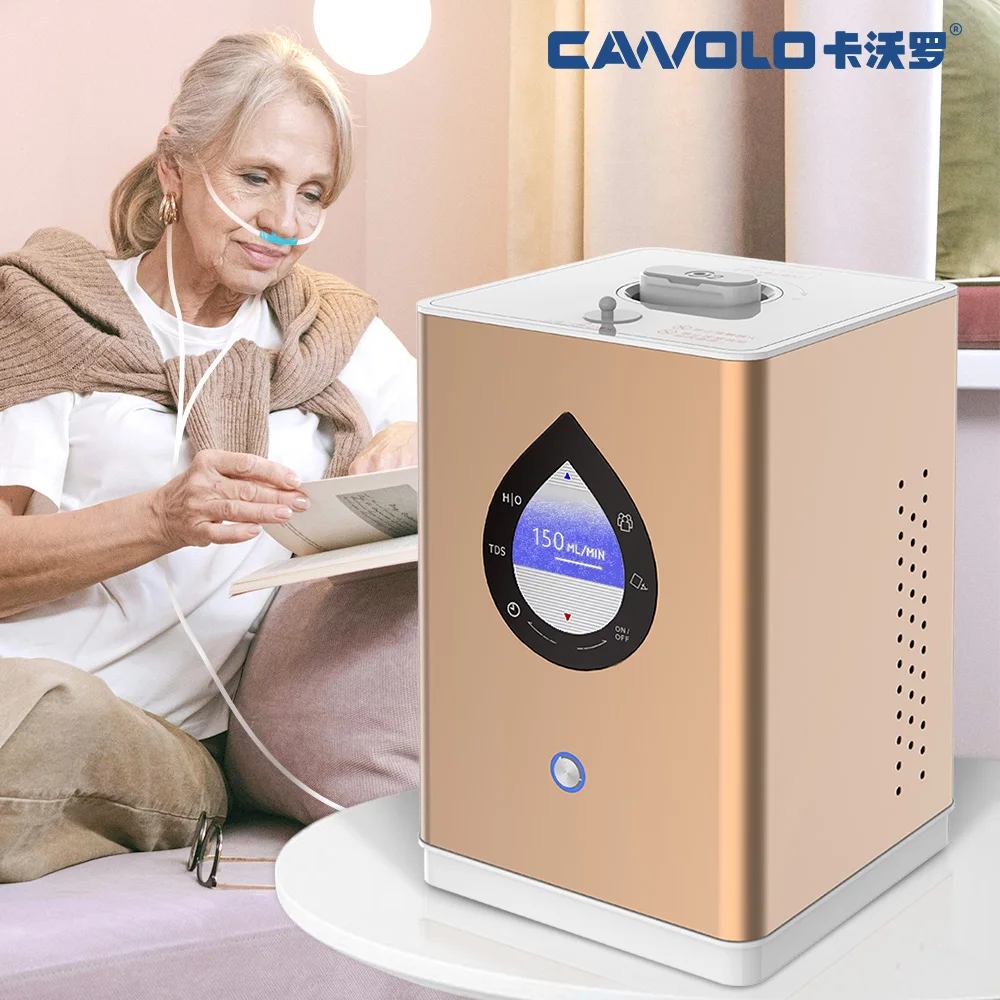 Cawolo 150ml H2 + 75ml Hydrogen Inhalation Machine SE PEM Technology Hydrogen Inhaler Portable Hydrogen Gas Inhaler Browns Gas
