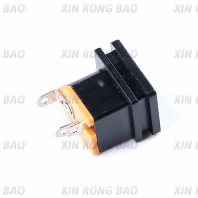 10Pcs DC Power Socket DC-015 Jack 5.5-2.1 MM / 5.5-2.5 mm Square Panel Mounting 5.5X2.1mm / 5.5x2.5mm