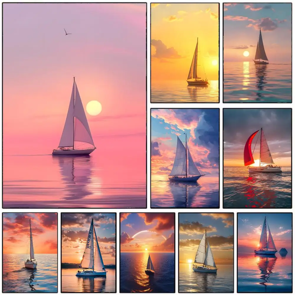 Ocean Voyage Poster Wall Art Print Decorative Mural Home Decor Gift Unframed