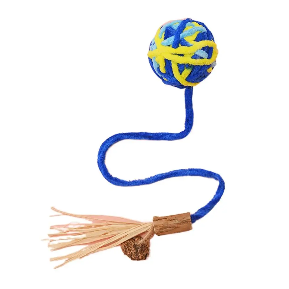 

New Colorful Yarn Balls Teasing with Bell Sounding Cat Toys 1PC Nibbling Interactive Chewing Toys Pet