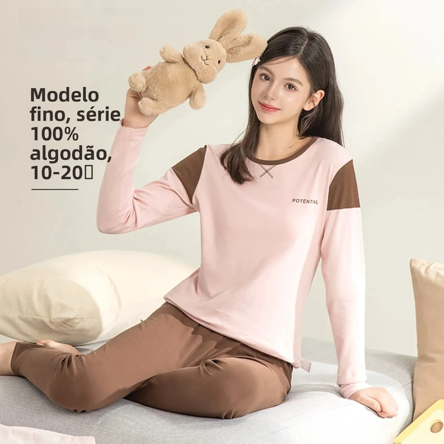 yingboren-100-pure-cotton-thin-warmth-underwear-set-for-girls-high-school-students-autumn-pants-home-clothes-cotton-clothes