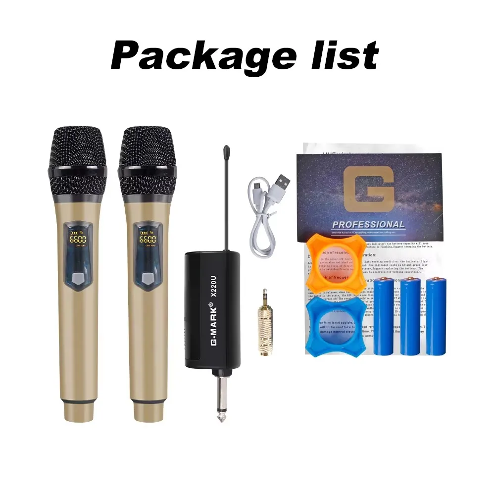 ميكروفون ديناميكي ، قابل للتعديل ، تردد UHF ، inalambico ، استوديو محترف