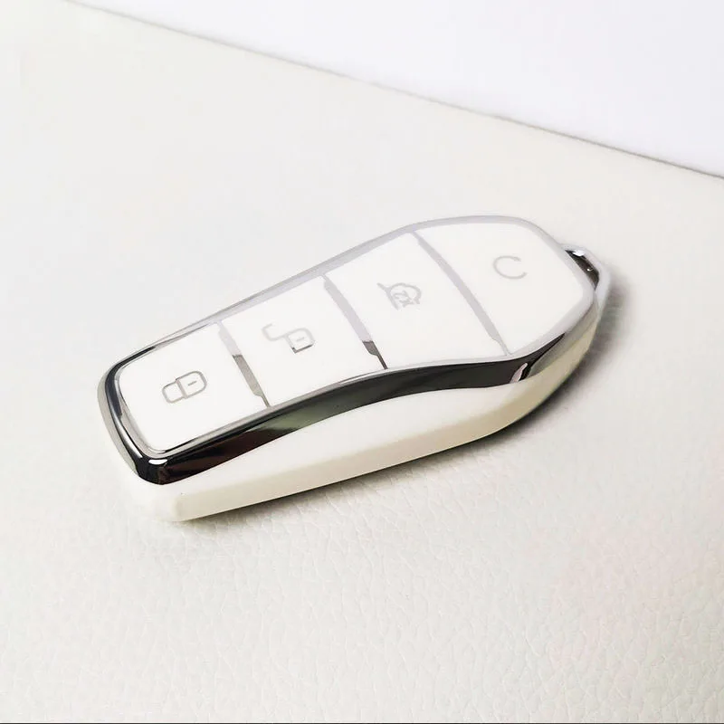 Mode Neue Weiche TPU Auto Schlüssel Fall Schützen Abdeckung 4 Taste Für BYD Qin Plusdmi Atto 3 Han EV delphin Langlebig Auto Zubehör – Detail 7