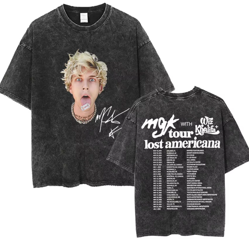 Machine Gun Kelly MGK Lost Americana Tour 2026 Vintage Washed T