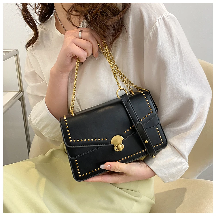 

New Small PU Leather Crossbody Bag Ladies Trend Small Square Bag Ladies Shoulder Bag Fashion Ladies Magnetic Casual Bag Handbag