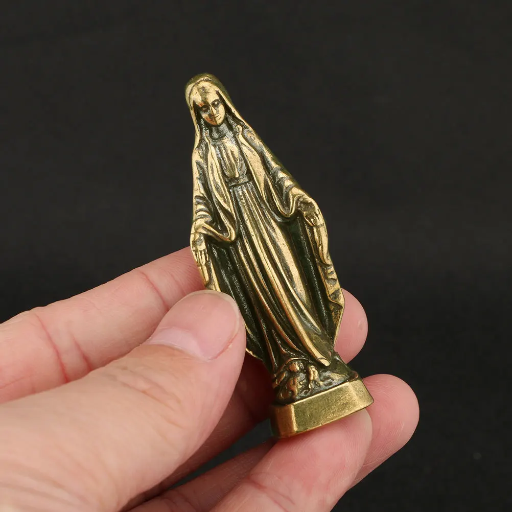 

Statue Miniature Mary Sculpture Desktop Ornament For Home Church Decoration Catholicism Adornment Religious