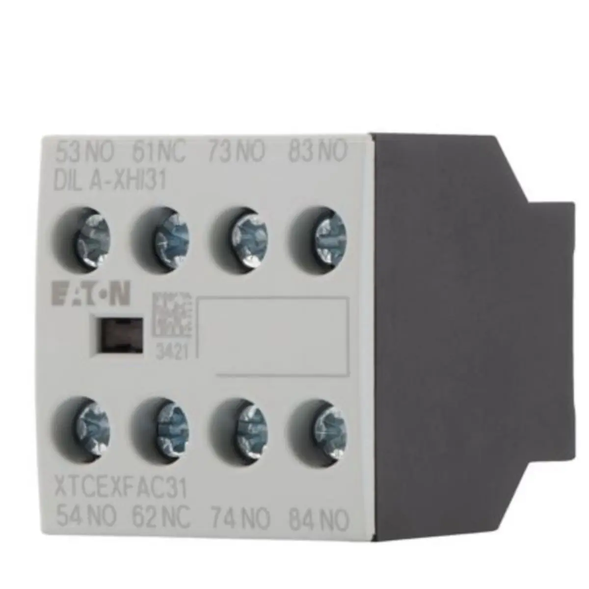 

DILA-XHI31 276427 Auxiliary contact module, 4 pole, Ith= 16 A, 3 N/O, 1 NC, Front fixing, Screw terminals, DILA, DILM7 - DILM38