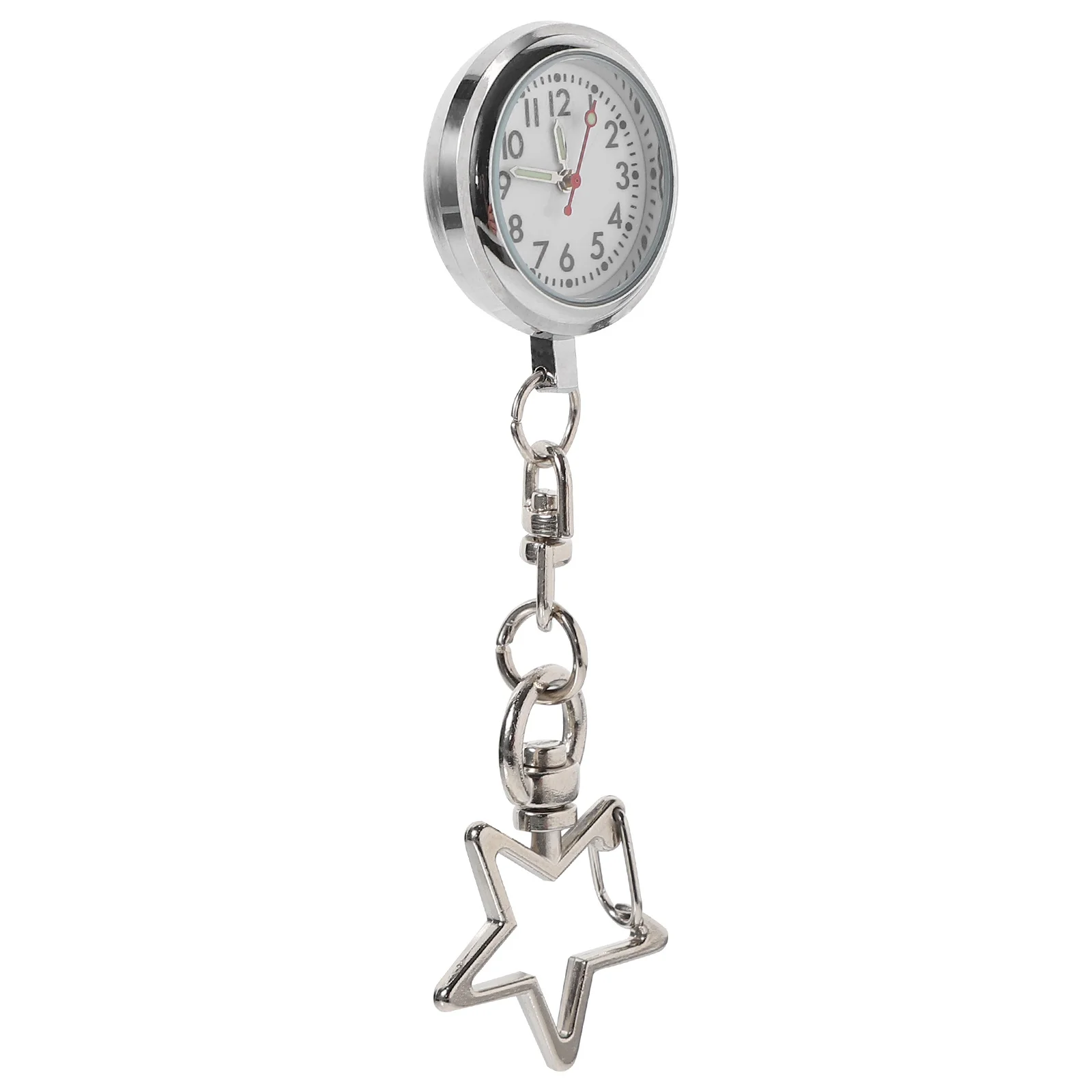 Orologio da tasca per infermiera Pratica clip per spilla sospesa in lega Leggero Durevole Comodo orologio da taschino per infermiera per uso ospedaliero