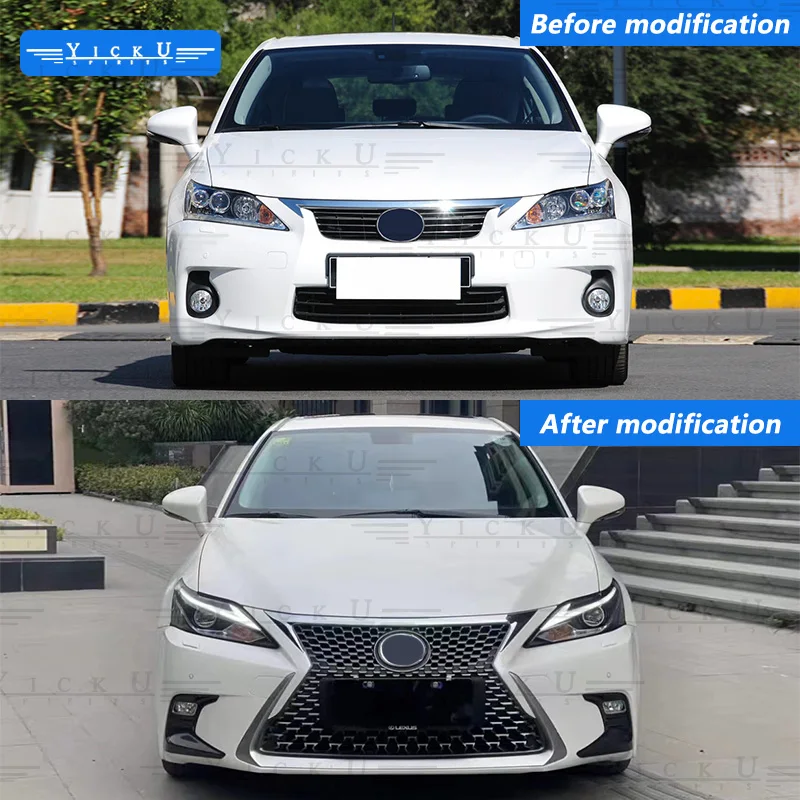 Hot Sales for 2012-2015 LEXUS CT 200h Upgrade 2018-2020 PP Front Bumper Rear Bumper Grille Body Kit Old Model To New Model