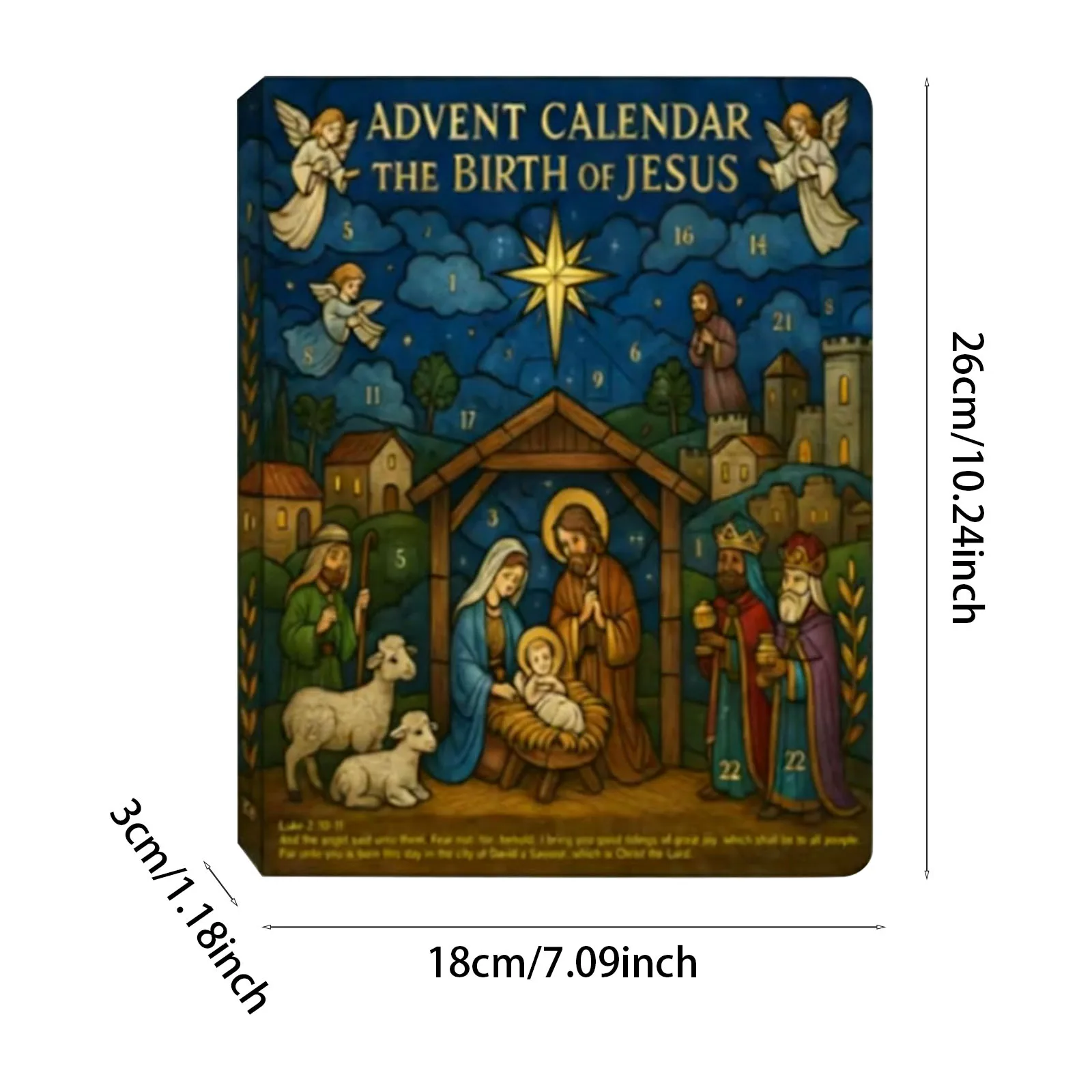 Dados de entrenamiento para niños, calendario navideño 2025 que contiene 24 colgantes acrílicos, adecuados para varias suministros para fiestas, temporizador electrónico