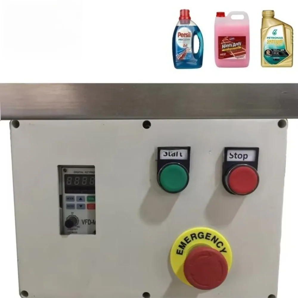 Dual Nozzle High Precision Liquid/Paste Filling Line | Auto Gear Pump With Turntable for Bottles & Jars