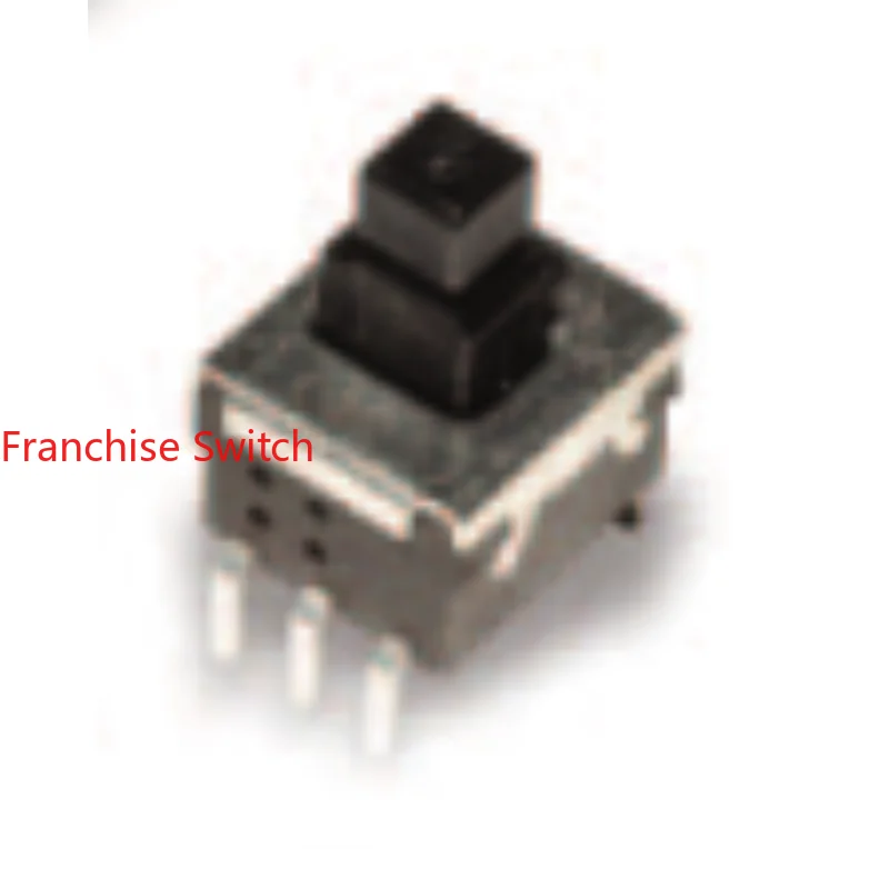 10PCS SF06D11B03A KEY SWITCH TOWER SHAPE SELF-LOCKING DOUBLE ROW 6 FEET 8*8MM SQUARE HEAD