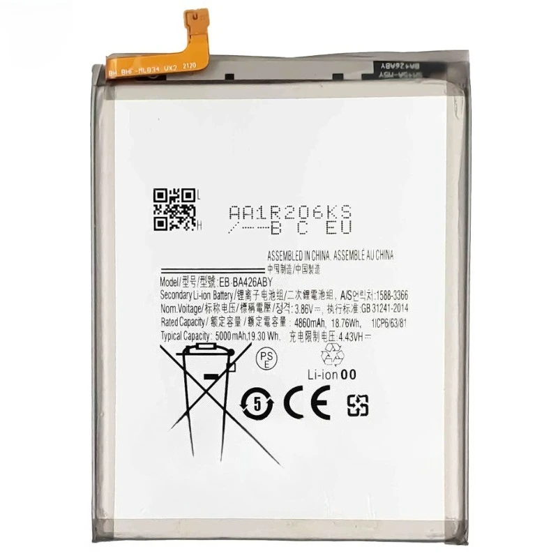 New EB-BA426ABY 5000mAh High Quality Replacement Battery For Galaxy A42 A72 A32 5G SM-A326B A426B A726BMobile Phone
