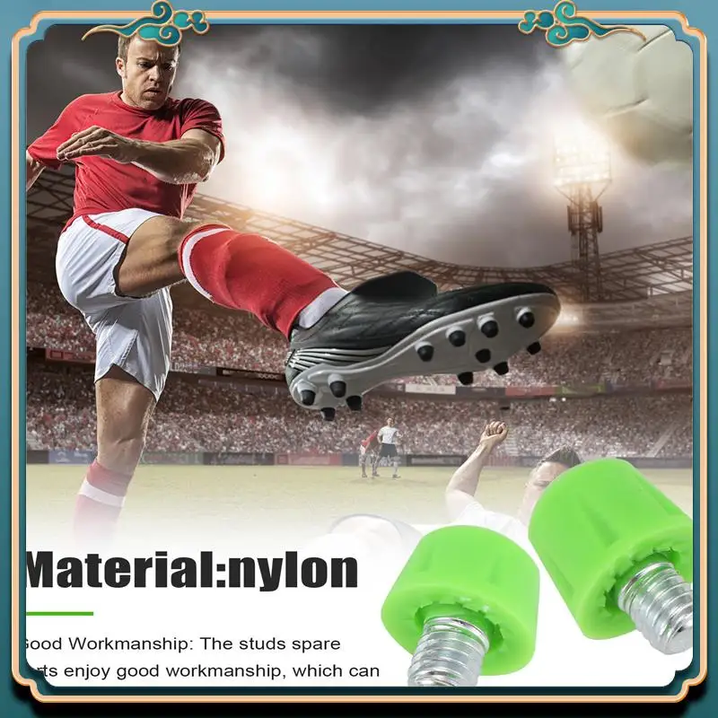 최신 12Pcs 축구 부츠 스터드 미끄럼 방지 스레드 나사 M6 전문 교체 스파이크 SG To AG For Adidas