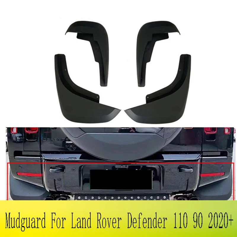 1Set Car Front Rear Mudguard Fenders Mud Flaps Splash Guards Mudflaps For Land Rover Defender 110 90 2020+