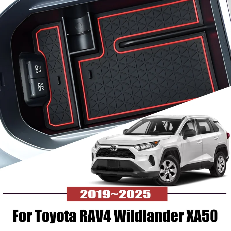 

For Toyota RAV4 XA50 2019~2025 2020 MK5 Car Central Armrest Storage Box Holder Console Organizer Auto interior Accessories Tools