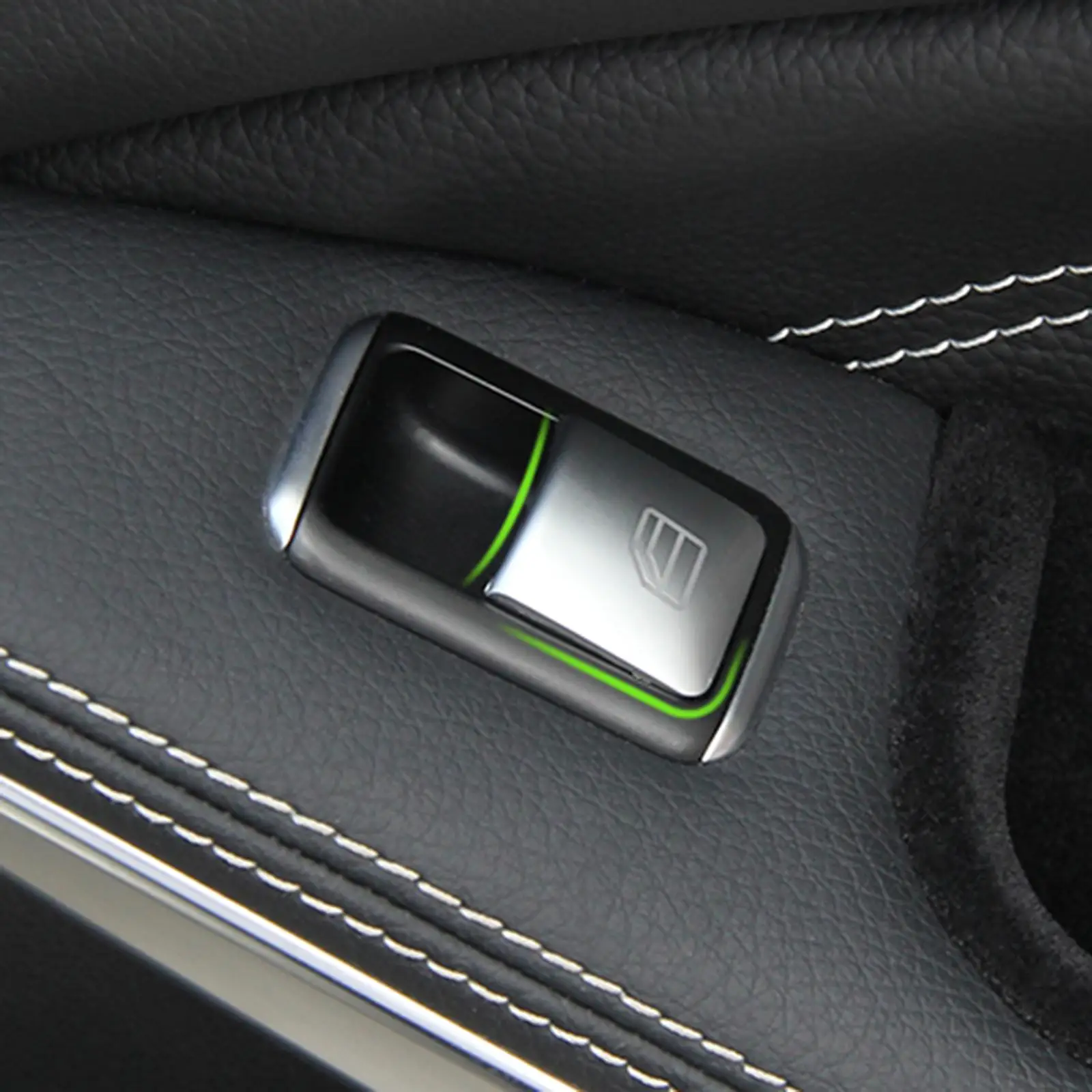Car Power Window Glass Lift Switch Button Cover Sticker ABS Chrome for Mercedes a B C E W204 W212 GLA CLA GLK GL ML GLE