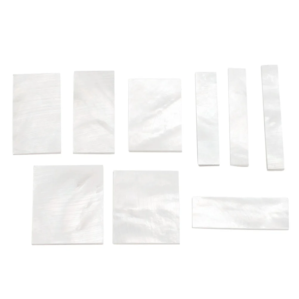 

9 PCS Guitar Accessories Fret Markers Fretboard Inlays Pickguard Blank Material Guitars Dot Pearl