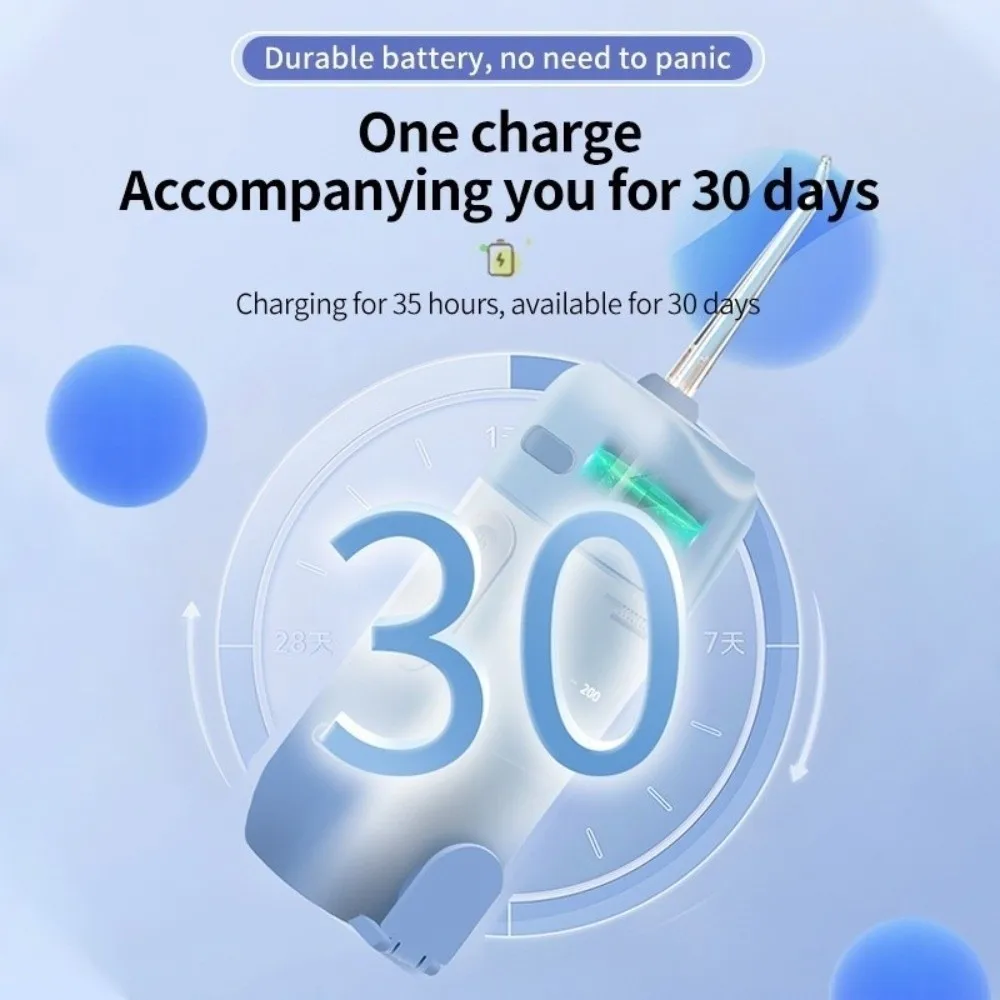 

USB Rechargeable Oral Irrigator Foldable Structure Smart Electric Water Flosser 4 Nozzles Pulse Technology Mouth Washing Machine