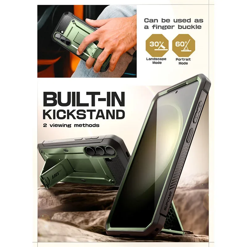 SUPCASE do Samsung Galaxy S24 Plus Etui UB Pro Wytrzymałe, wytrzymałe etui z wbudowaną osłoną ekranu, podpórką i zaczepem na pasek