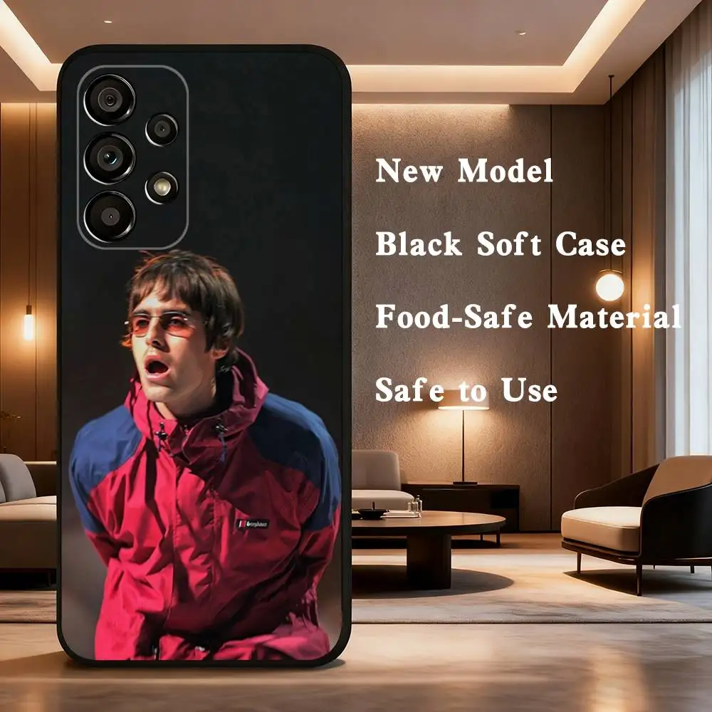 حافظة هاتف باند O-OasisS لهاتف سامسونج جالاكسي A73,31,32,72,41,53,52,71,22,5G,Note,J7,8,9 غطاء أسود ناعم