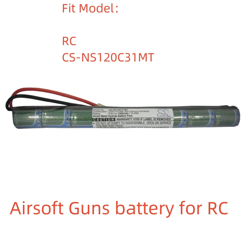

CS Ni-MH Airsoft Guns battery for RC,9.6V,1500mAh,CS-NS120C31MT
