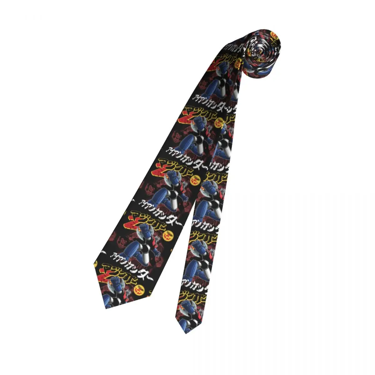 Mazinger Z Mecha Robot corbatas formales para hombres, corbata de seda personalizada, corbata de cuello de boda de dibujos animados, 80