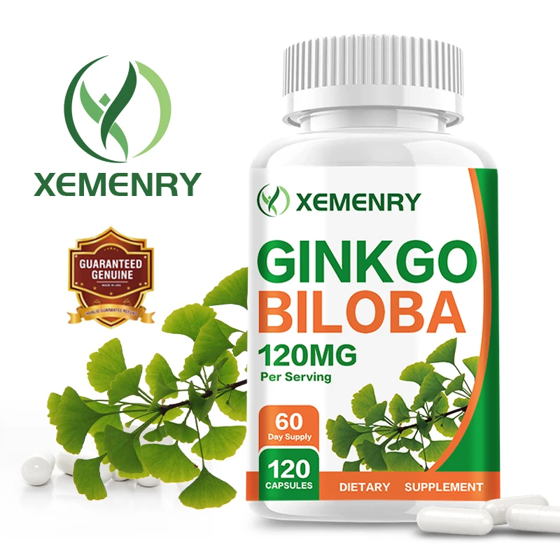 Ginkgo Biloba 120 Mg - Enhances Mental Clarity and Keeps Your Mind Sharp