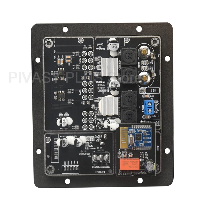 

5,0 Bluetooth-колонки, модуль громкоговорителя 100 Вт × 2, аудиоплата 4-8 Ом, 98 дБ SNR RCA для DIY, Hi-Fi звуковая система, аксессуары DJ