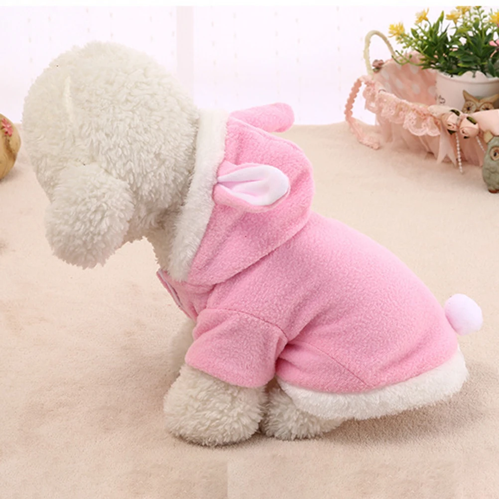 

Pet Costume Rabbit Outfit Ears Perfect Daily Halloween Christmas Warm Dog Cat Clothes Pet Rabbit Outfit