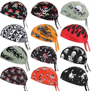 Buiten Sport Hoofdband Fietsen Schedel Piraat Cap Hoed Bandana Hoofd Wrap Ademende Helmvoering Anti Zweet UV Mannen en Vrouwen