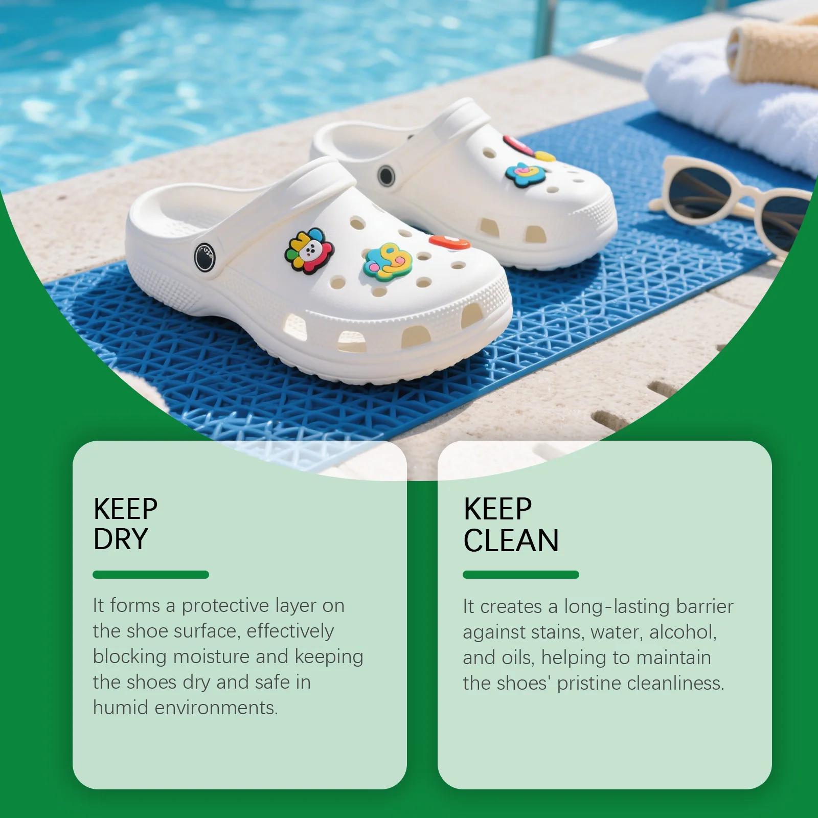 Instant Water Repellent Spray, Portable Anti-Fouling Shoe Protector, Invisible Shield for Rain & Stains