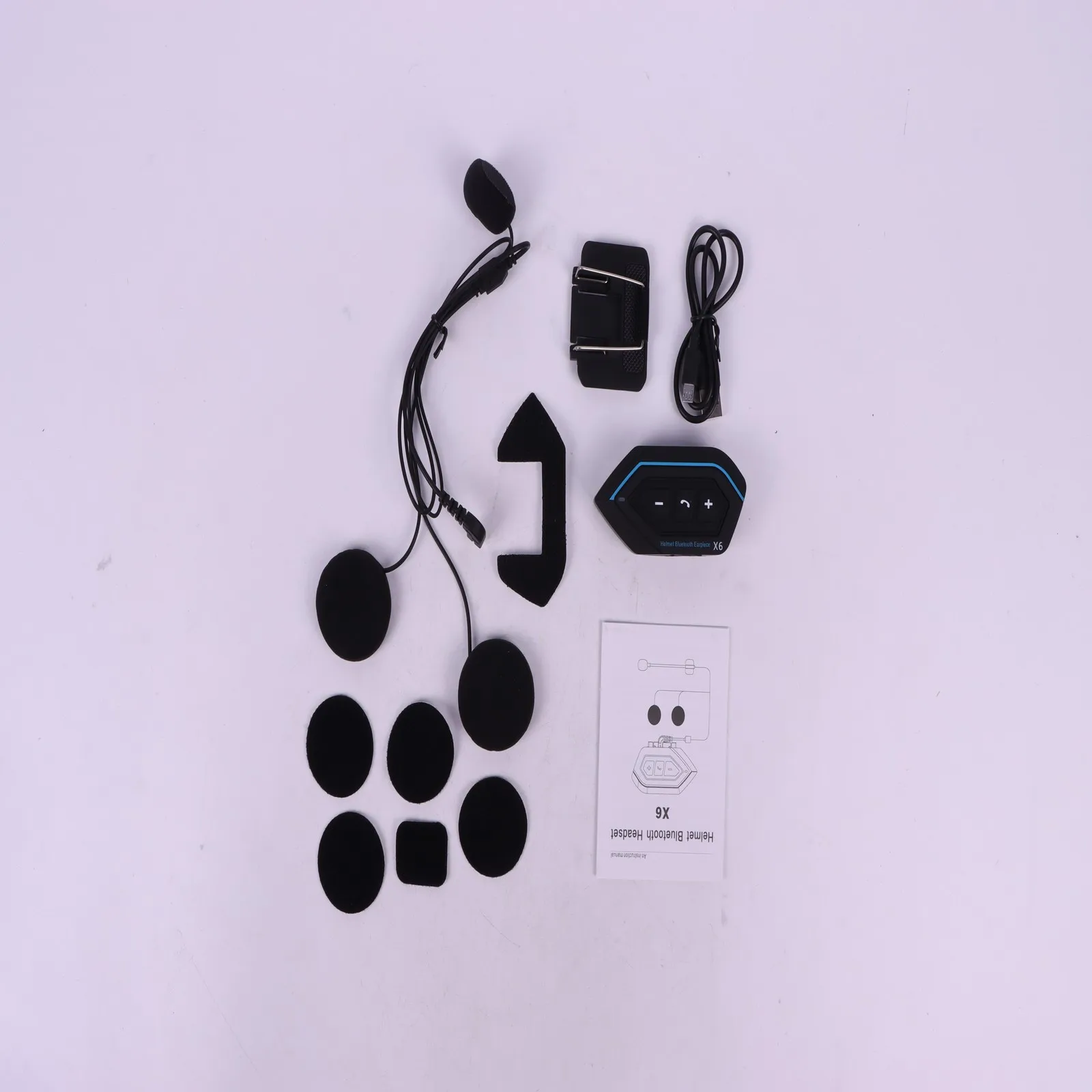 

1PC Motorcycle Helmet Bluetooth Headset FOR Softmax X6 Noise Cancelling Riding Motorcycle Accessories