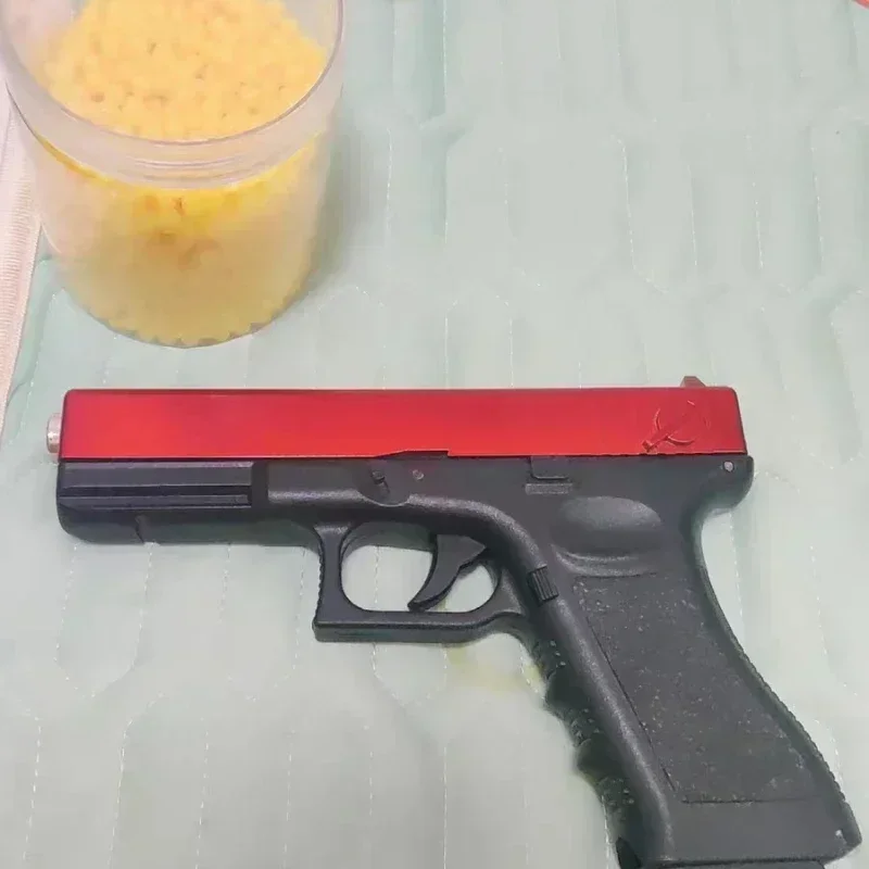 Black G17 Alloy Toy Blaster Fires Soft Darts Long Range Great Power Best Gift for Children Birthdays