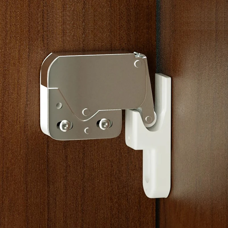 1PCS Cabinet Door With Snap Button Wardrobe Trunk Lock Touch Ball  Door Switch Free Handle Self-locking Rebound Device Hardware