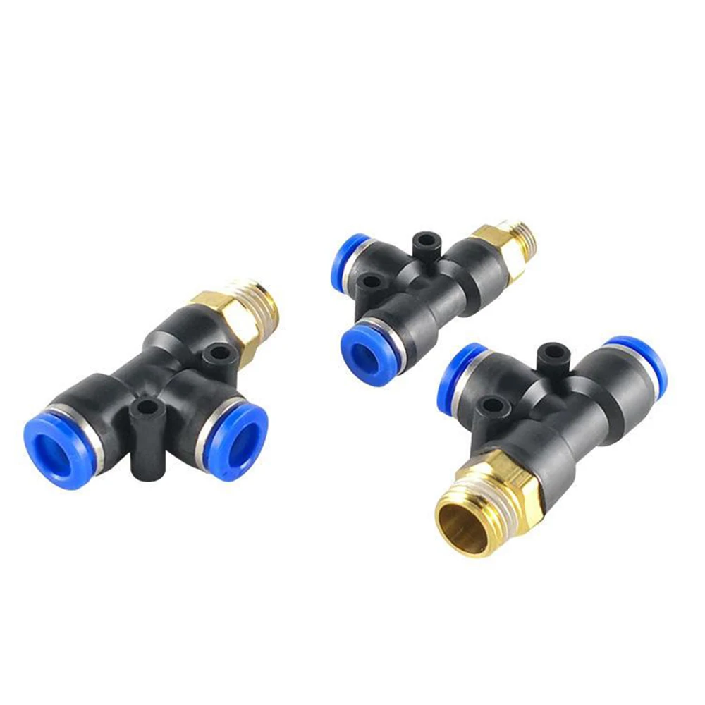 

PD Синий латунный пневматический быстрый разъем 1 / 8 / 4 3 / 8 1 / 2 BSPT наружный резьбовой боковой тройник PU шланг трахея 4 6 8 10 12 мм PD6 - 01 8 - 02 10 - 04 12 - 03