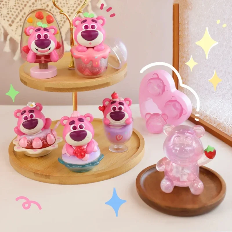 TOP TOY Blind Box MINISO Disney Lotso Strawberry Ice Series Model Anime Cute Decorative Ornament Children's Toy Birthday Gift