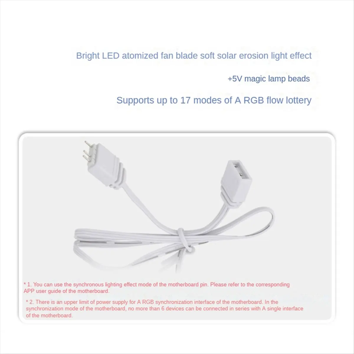 A46U Thermalright 14cm ARGB TL-C14CW-S PC Case CPU Cooling Fan Supports the Motherboard PWM/ARGB Synchronization White