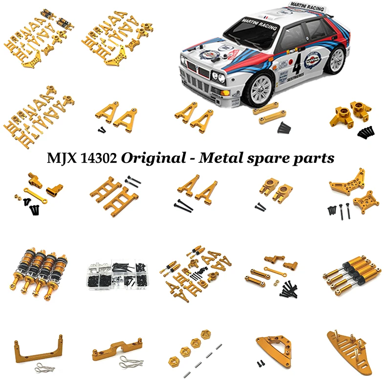 

MJX 14303 14301 14302 1/14 RC 4WD автомобиль с дистанционным управлением металлические детали для модернизации хрупкий набор радиоуправляемых автомобилей для взрослых автомобильные аксессуары